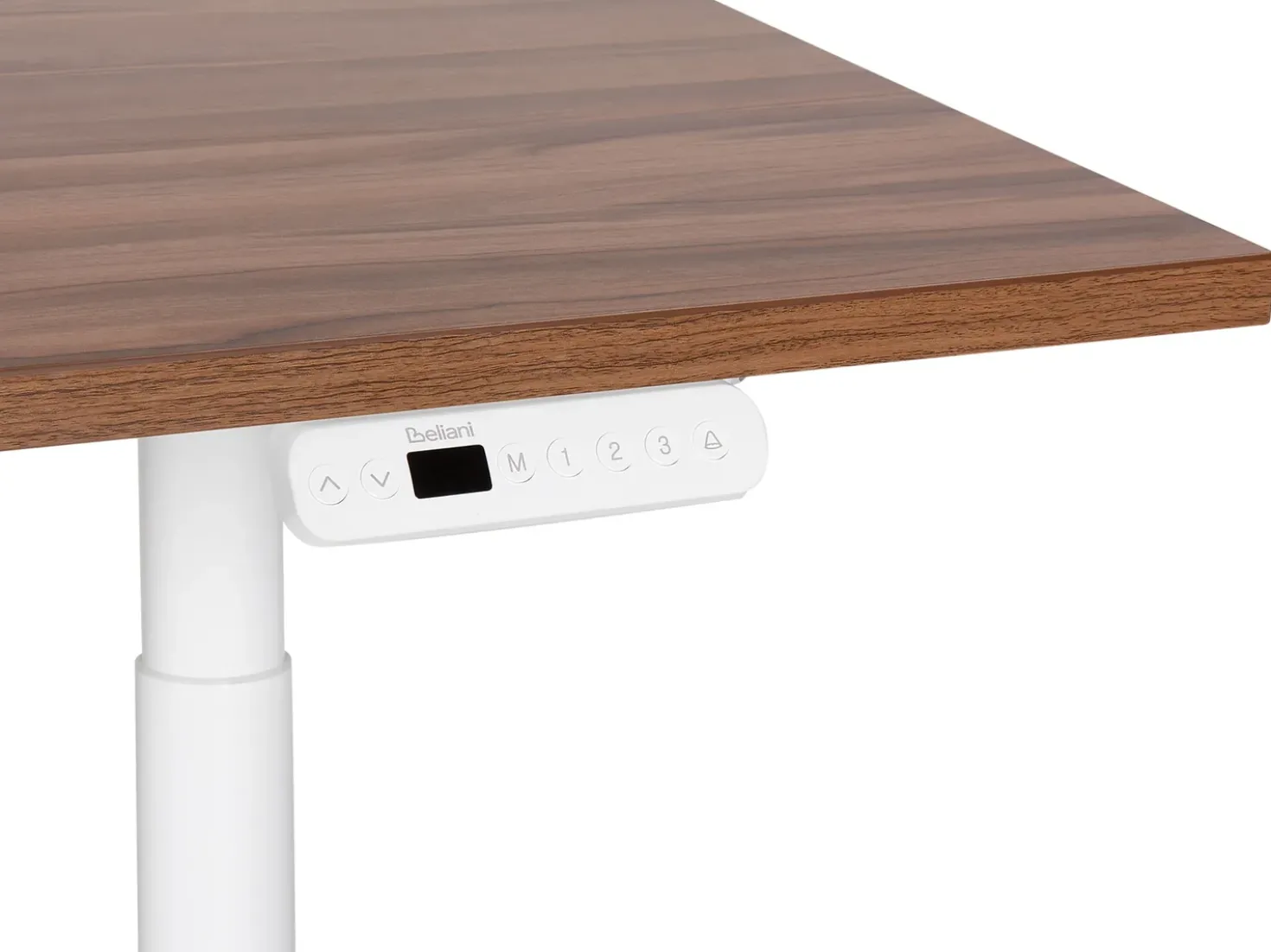 Scrivania elettrica regolabile in altezza DESTINAS Marrone/Bianco 180 cm 80 cm