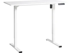 Scrivania elettrica regolabile in altezza TAVARES Bianco 120 cm 60 cm