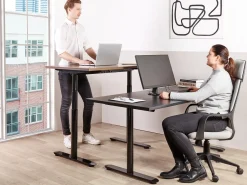 Scrivania elettrica regolabile in altezza DESTINAS Nero 180 cm 80 cm