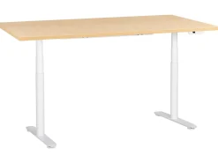 Scrivania elettrica regolabile in altezza DESTINAS Marrone chiaro/Bianco 180 cm 72 cm