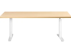 Scrivania elettrica regolabile in altezza DESTINAS Marrone chiaro/Bianco 180 cm 72 cm