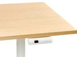 Scrivania elettrica regolabile in altezza DESTINAS Marrone chiaro/Bianco 180 cm 72 cm