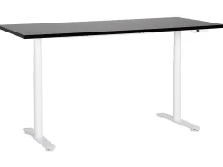 Scrivania elettrica regolabile in altezza DESTINAS Nero/Bianco 180 cm 80 cm
