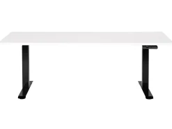 Scrivania elettrica regolabile in altezza DESTINES Bianco/Nero 180 cm 80 cm