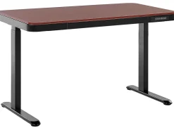Scrivania elettrica regolabile in altezza KENLY Marrone scuro 120 cm 60 cm con porta USB