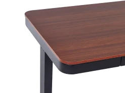 Scrivania elettrica regolabile in altezza KENLY Marrone scuro 120 cm 60 cm con porta USB