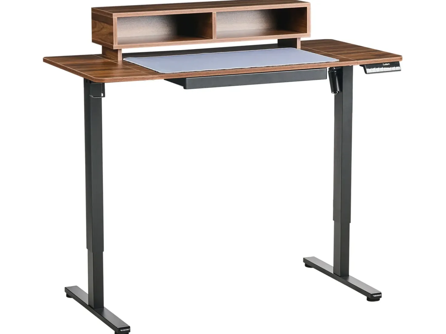 Scrivania elettrica regolabile in altezza LUCAMA Marrone/Nero 120 cm 60 cm con porta USB