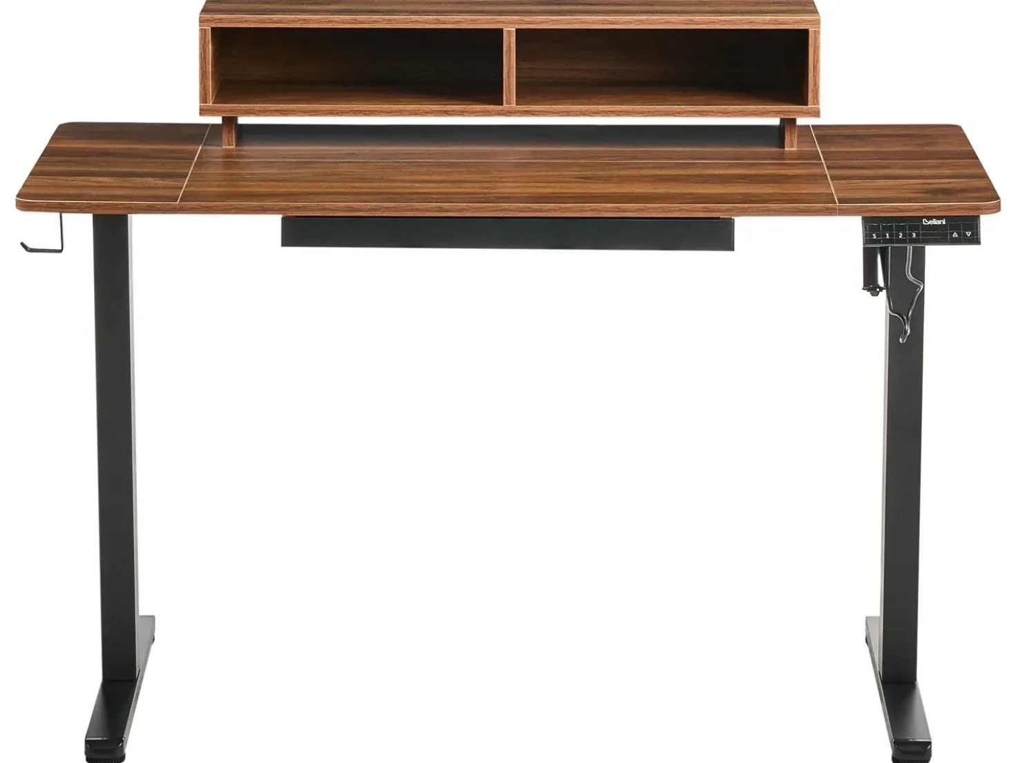Scrivania elettrica regolabile in altezza LUCAMA Marrone/Nero 120 cm 60 cm con porta USB