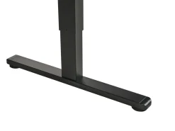 Scrivania elettrica regolabile in altezza WILBANKS Marrone/Nero 120 cm 60 cm con porta USB
