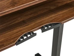 Scrivania elettrica regolabile in altezza WILBANKS Marrone/Nero 120 cm 60 cm con porta USB