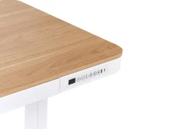 Scrivania elettrica regolabile in altezza KENLY Marrone/Bianco 120 cm 60 cm con porta USB