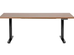 Scrivania elettrica regolabile in altezza DESTINAS Marrone/Nero 180 cm 80 cm