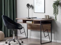 Scrivania FORRES Marrone/Nero 120 cm 60 cm