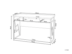 Scrivania FORRES Marrone/Nero 120 cm 60 cm