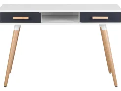 Scrivania FRISCO Grigio 120 cm 45 cm con Cassetti