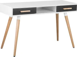 Scrivania FRISCO Grigio 120 cm 45 cm con Cassetti