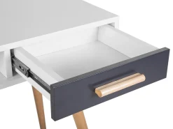 Scrivania FRISCO Grigio 120 cm 45 cm con Cassetti