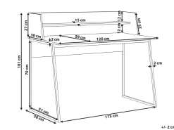 Scrivania GORUS Marrone chiaro 120 cm 59 cm