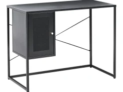 Scrivania HARJO Nero 100 cm 50 cm con contenitore
