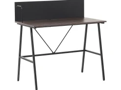 Scrivania HASTINGS Marrone/Nero 100 cm 52 cm