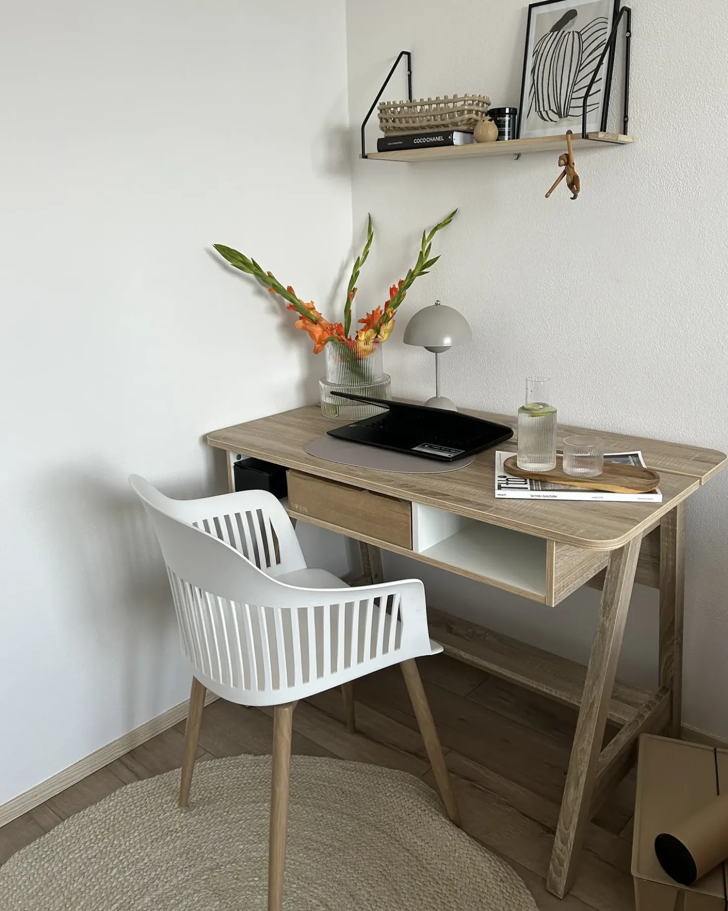 Scrivania JACKSON Bianco 110 cm 60 cm