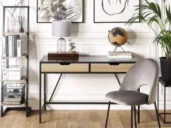 Scrivania JENA Nero 120 cm 60 cm con Cassetti