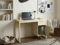 Scrivania JOHNSON Beige chiaro 112 cm 50 cm