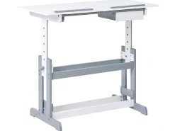 Scrivania manuale regolabile in altezza NANNUP Bianco 110 cm 53 cm