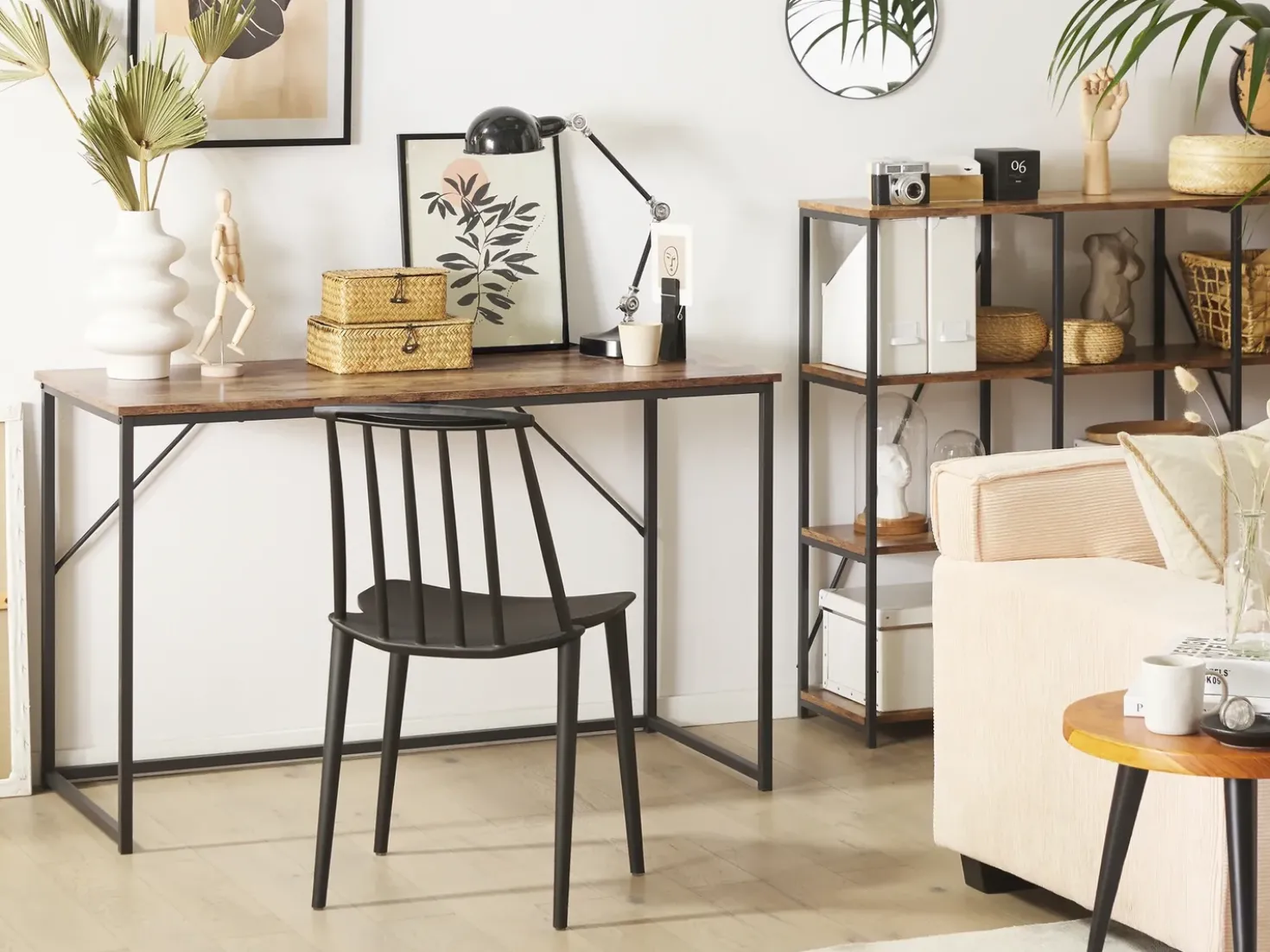 Scrivania PEMBRO Marrone scuro 120 cm 55 cm