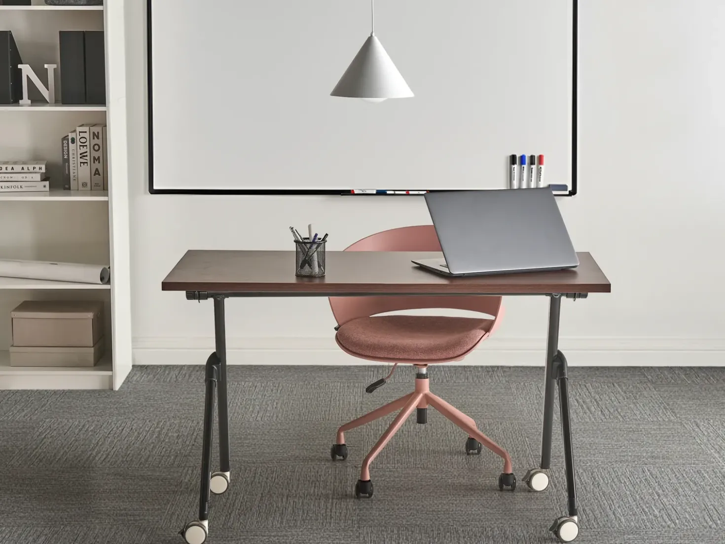 Scrivania pieghevole BENDI Marrone scuro 120 cm 60 cm