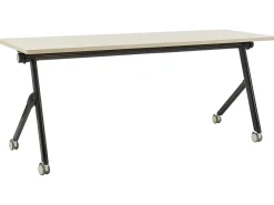 Scrivania pieghevole BENDI Marrone chiaro 180 cm 60 cm con ruote