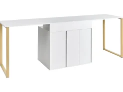 Scrivania regolabile ASHMORE Bianco 165/220 cm 55 cm