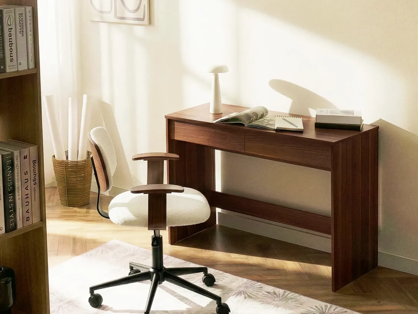 Scrivania RONDANE Marrone scuro 110 cm 50 cm