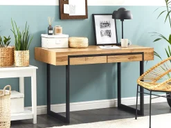 Scrivania VIDA Marrone chiaro 120 cm 55 cm con contenitore