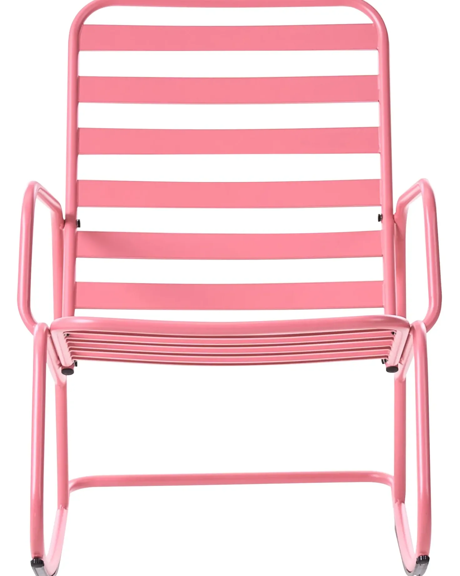 Sedia a dondolo da giardino TURI Metallo Rosa