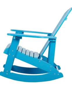 Sedia a dondolo da giardino ADIRONDACK Blu