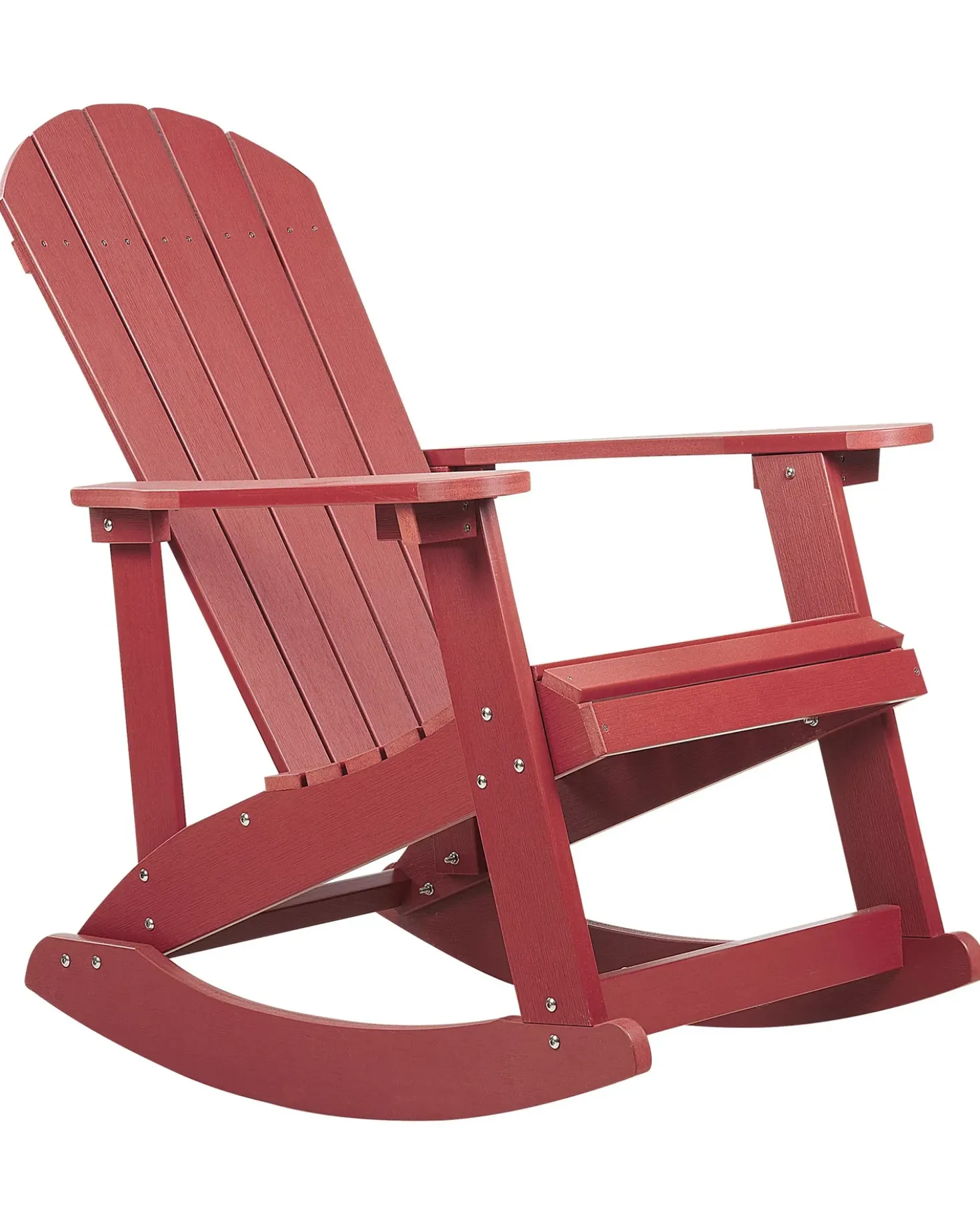 Sedia a dondolo da giardino ADIRONDACK Rosso