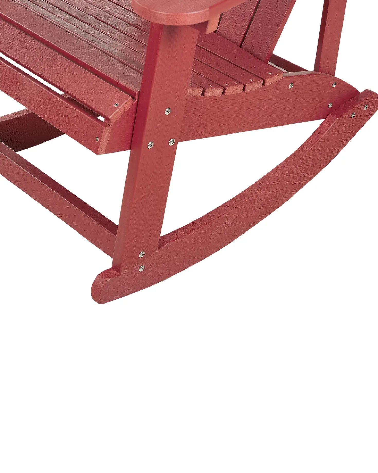 Sedia a dondolo da giardino ADIRONDACK Rosso