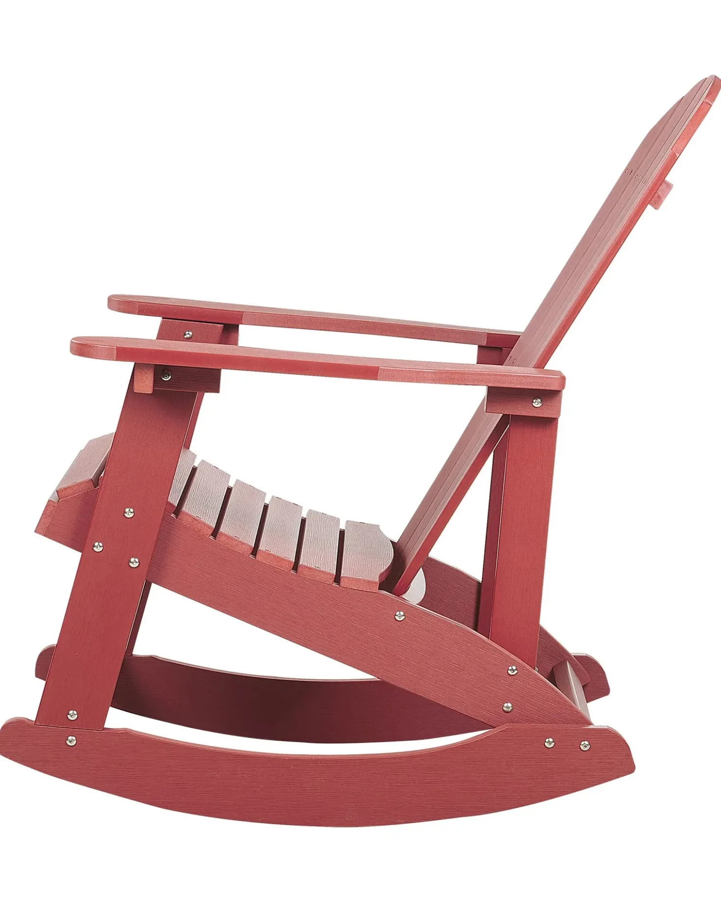 Sedia a dondolo da giardino ADIRONDACK Rosso