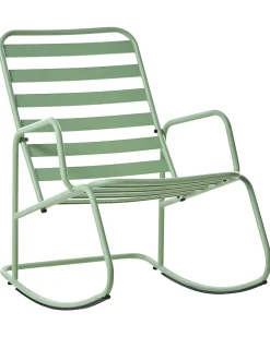 Sedia a dondolo da giardino TURI Metallo Verde