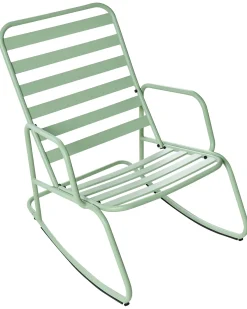 Sedia a dondolo da giardino TURI Metallo Verde