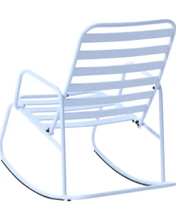 Sedia a dondolo da giardino TURI Metallo Azzurro