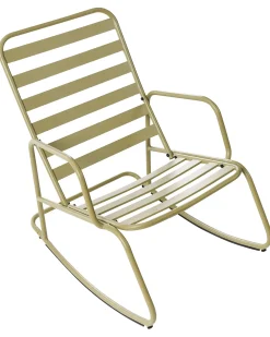 Sedia a dondolo da giardino TURI Metallo Verde oliva