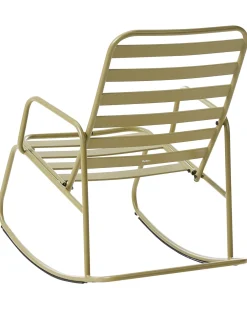 Sedia a dondolo da giardino TURI Metallo Verde oliva