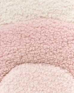 Sedia a dondolo per bambini Arcobaleno OMBO Bouclé Rosa pastello