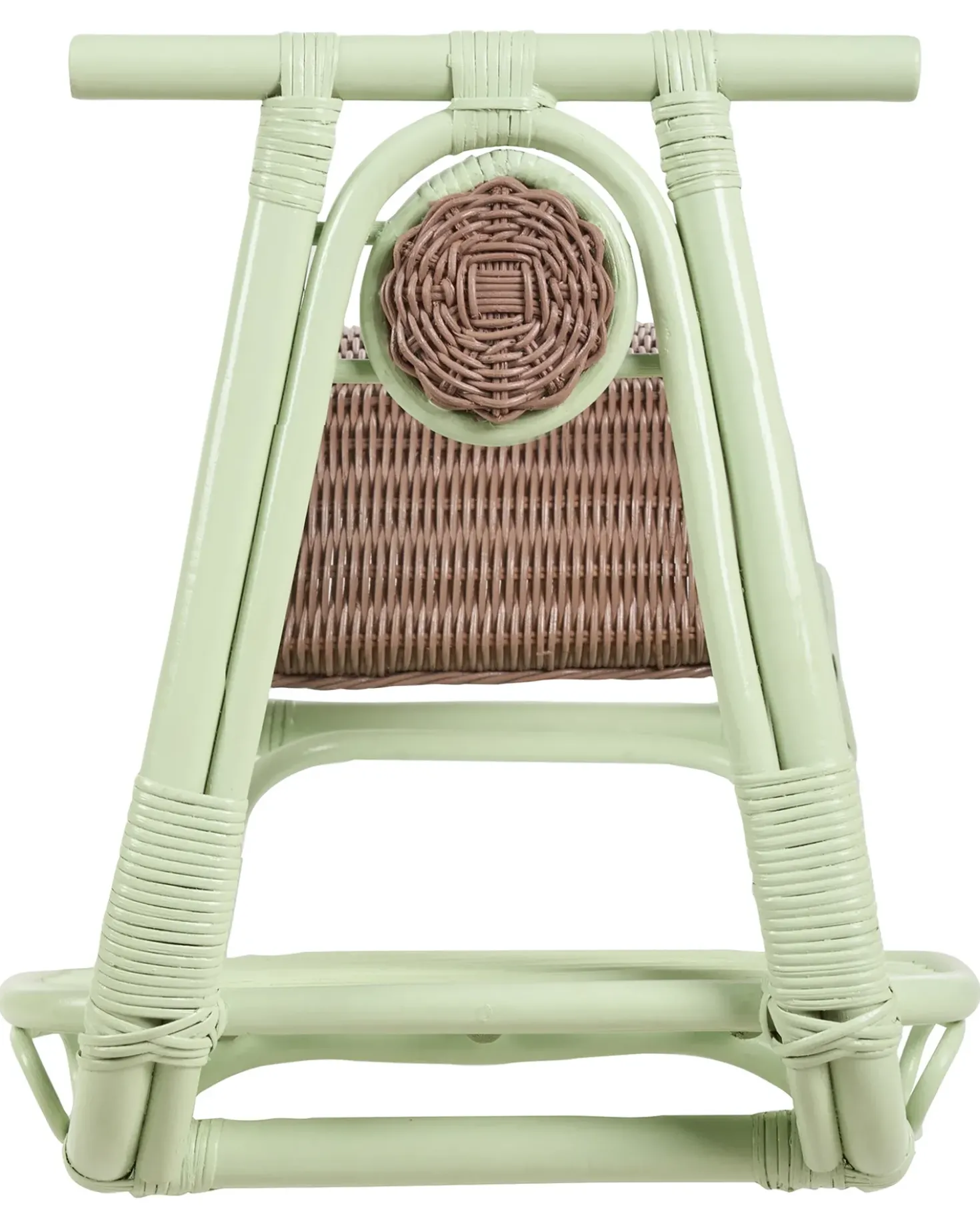 Sedia a dondolo per bambini ASPRIA Rattan Verde chiaro