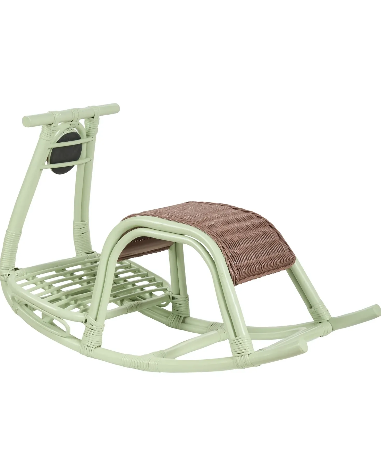 Sedia a dondolo per bambini ASPRIA Rattan Verde chiaro