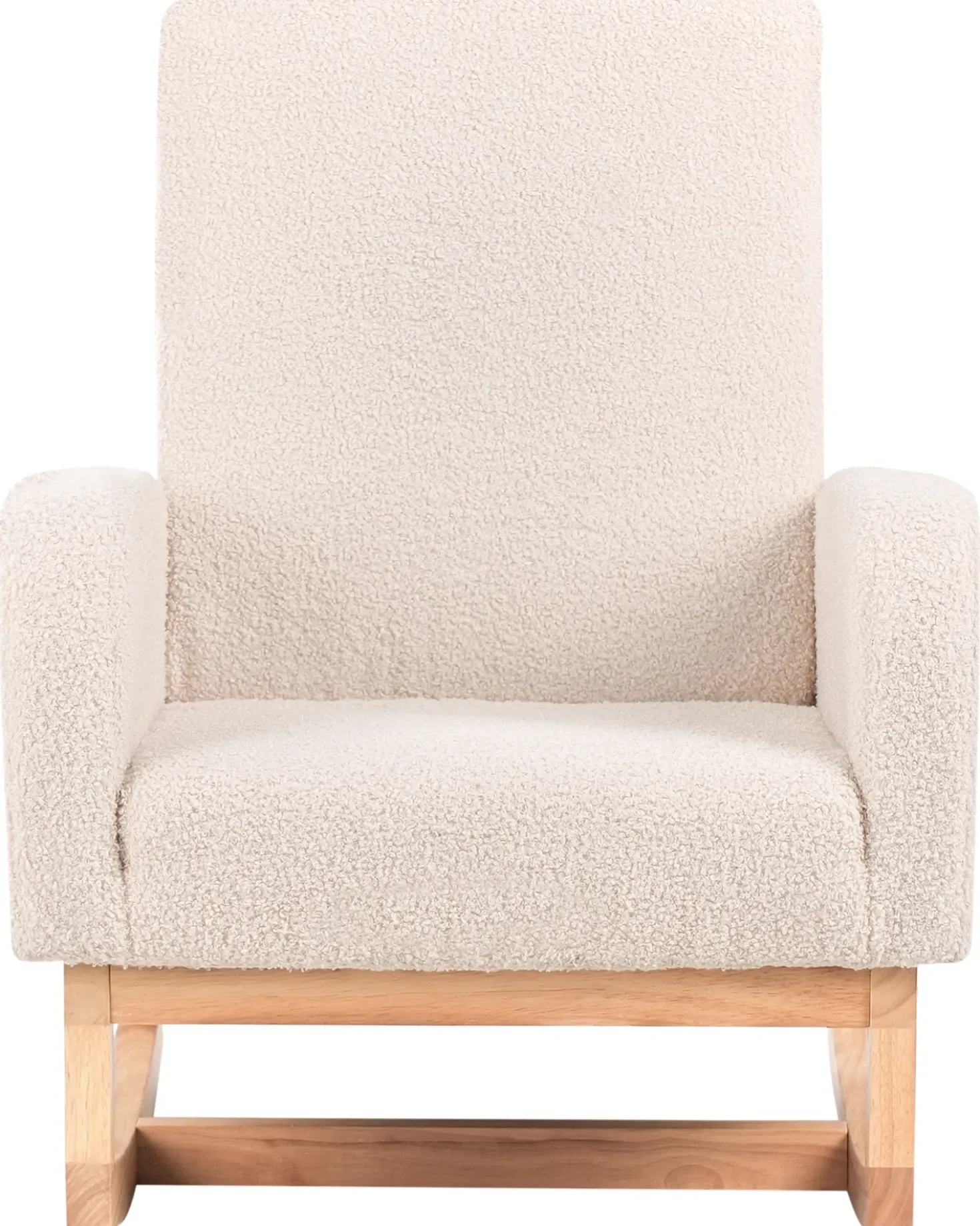 Sedia a dondolo per bambini NORBY Bouclé Beige chiaro