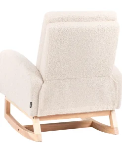 Sedia a dondolo per bambini NORBY Bouclé Beige chiaro