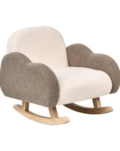 Sedia a dondolo per bambini Nuvola SKARE Bouclé Beige